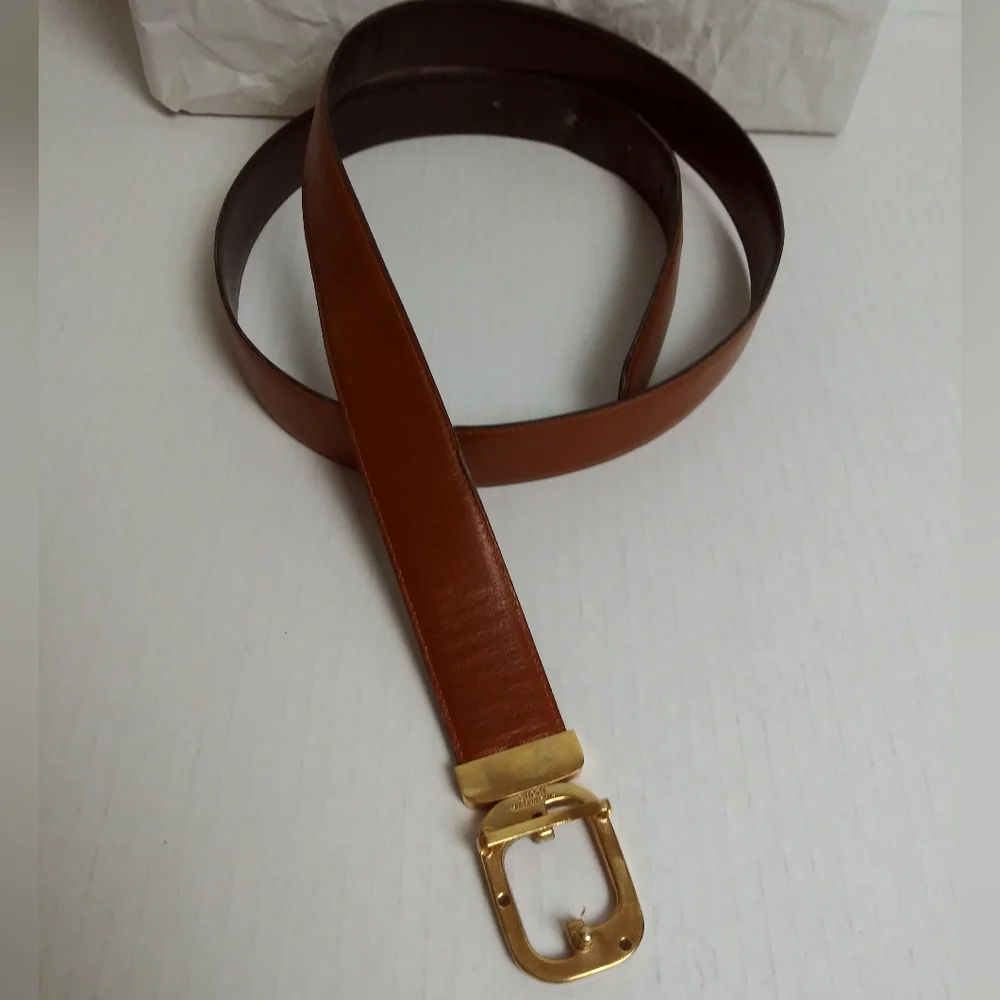 Gucci Belt Made In Italy Women's Belt Size 29 - 100/40 Black/Brown - Picture 3 of 17